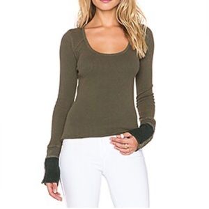 Free People Sunnie Valley Cuff Tee